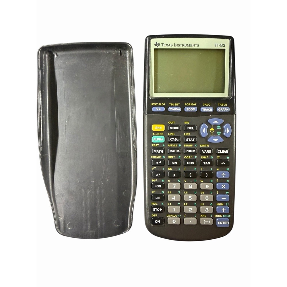 Texas Instruments TI-83 Graphing Calculator w/ Cover – Tested & Working‎